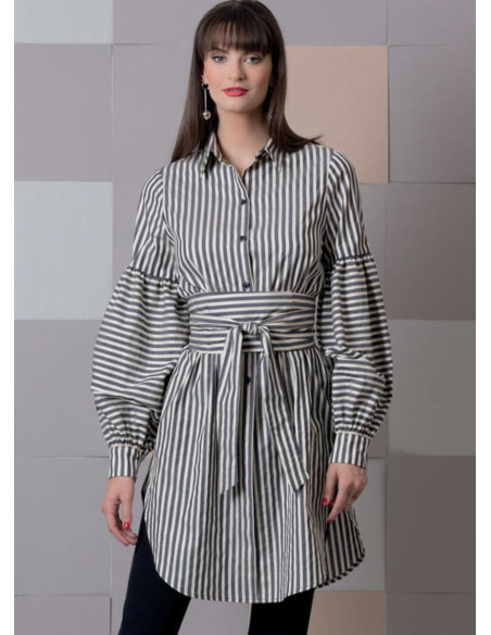 Oberteil- und Gürtelmuster - Vogue 9299