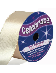 Satinband Celebrate Creme - 25 mm x 4 Meter