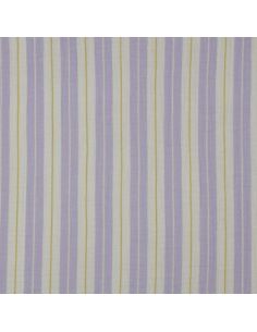 Doppellagiger Musselin mit Streifenmuster - Violett 2
