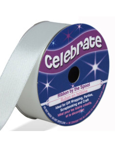 Weißes Satinband Celebrate - 20 mm x 5 Meter