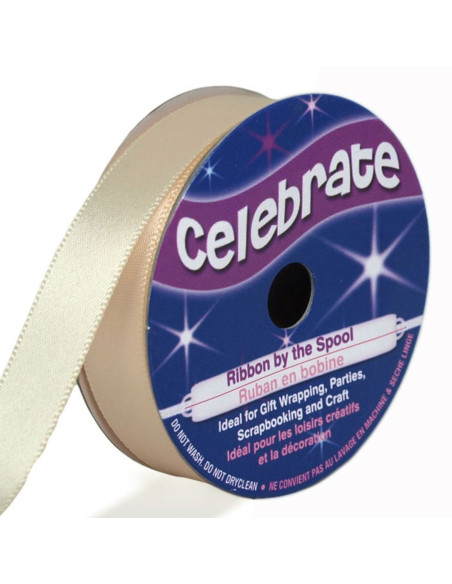 Satinband Celebrate Creme - 13 mm x 6 Meter