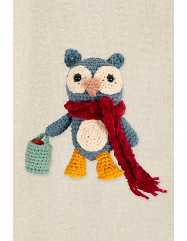 Amigurumi-Set - Eule im Gemüsegarten