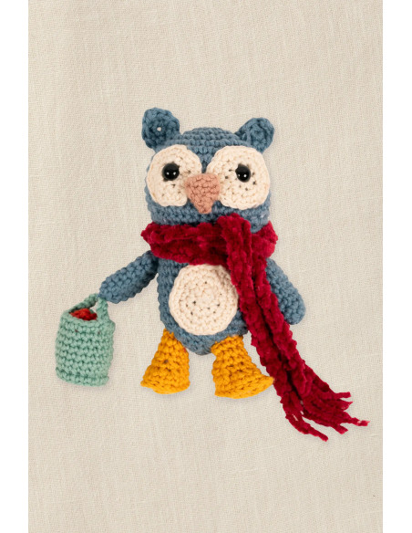 Amigurumi-Set - Eule im Gemüsegarten