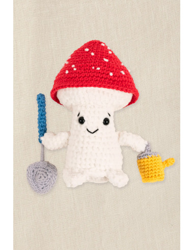 Amigurumi-Set - Gärtnerpilz