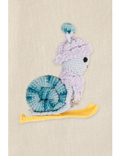 Amigurumi-Set - Skifahrer-Schnecke 2
