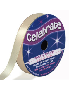 Satinband Celebrate Creme - 9 mm x 6 Meter