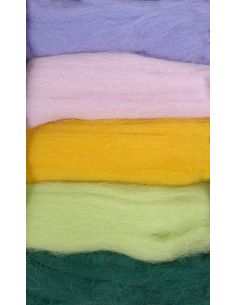 Pack mit 5 kardierten Filzwollen DMC - Bouquet 2