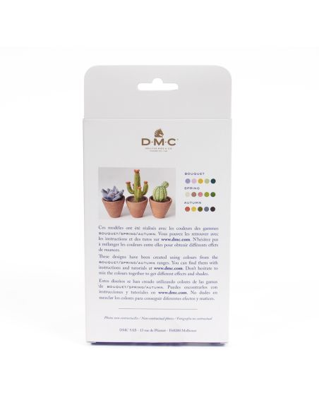 Pack mit 5 kardierten Filzwollen DMC - Bouquet