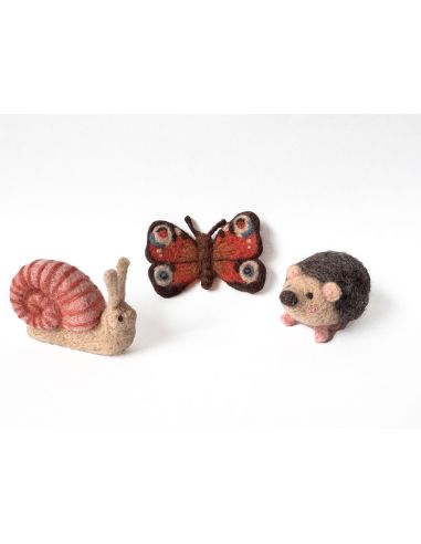 Pack mit 5 kardierten Filzwollen DMC - Seashell