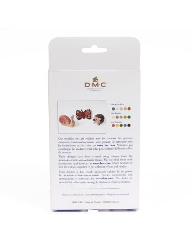 Pack mit 5 kardierten Filzwollen DMC - Seashell