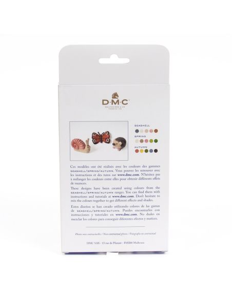 Pack mit 5 kardierten Filzwollen DMC - Seashell
