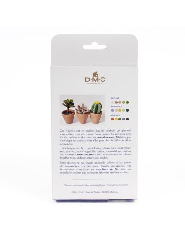 Pack mit 5 kardierten Filzwollen DMC - Frühling