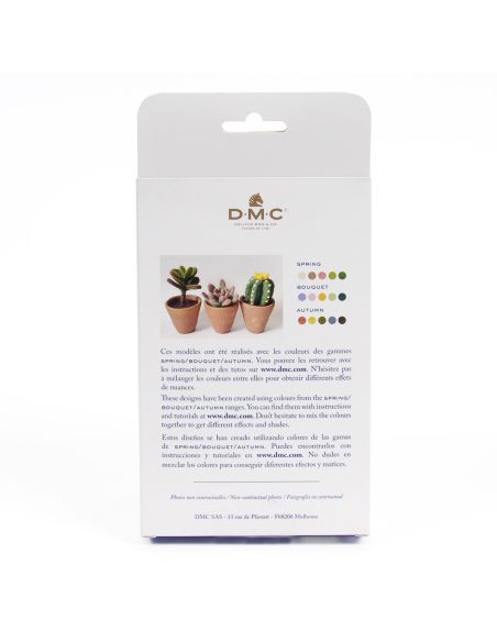 Pack mit 5 kardierten Filzwollen DMC - Frühling