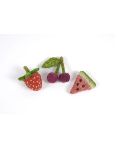 Pack mit 5 kardierten Filzwollen DMC - Vitamine