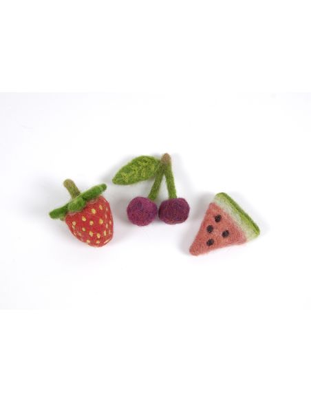 Pack mit 5 kardierten Filzwollen DMC - Vitamine