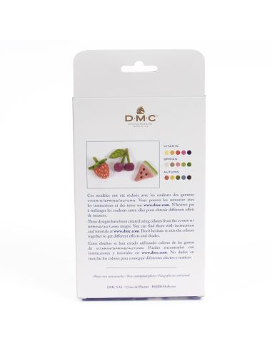 Pack mit 5 kardierten Filzwollen DMC - Vitamine