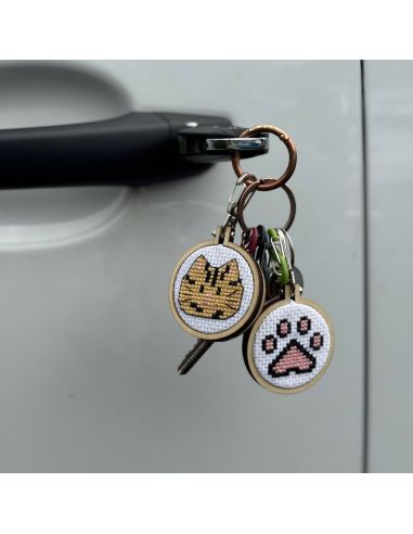 Mini-Kreuzstich-Stickset - Für einander gemacht!