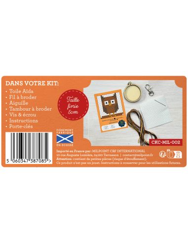 Mini-Kreuzstich-Stickset - Du bist die tollste Eule!