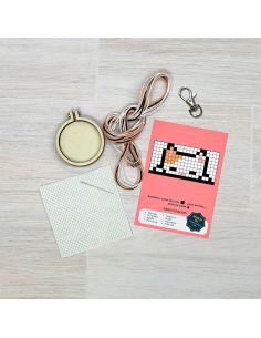 Mini-Kreuzstich-Stickset - Wir sind verrückt nacheinander 2
