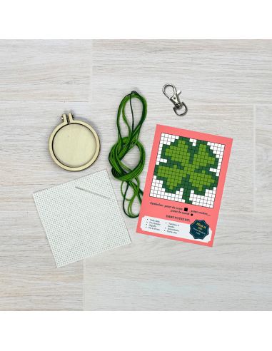 Mini-Kreuzstich-Stickset - Viel Glück!