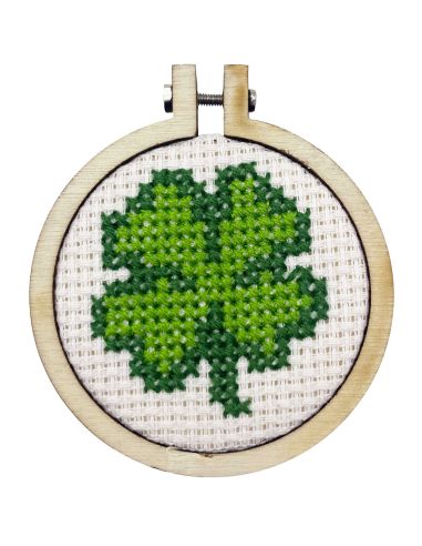 Mini-Kreuzstich-Stickset - Viel Glück!