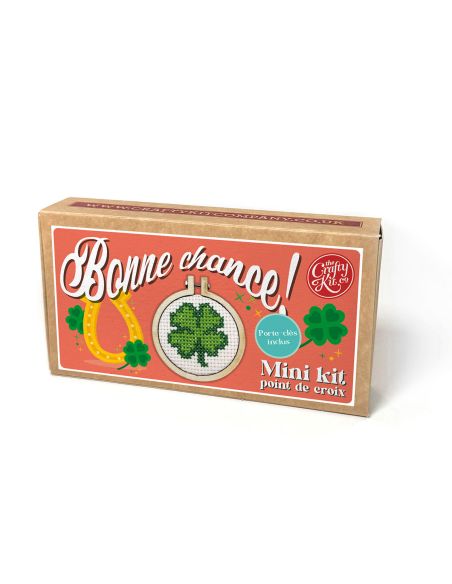 Mini-Kreuzstich-Stickset - Viel Glück!