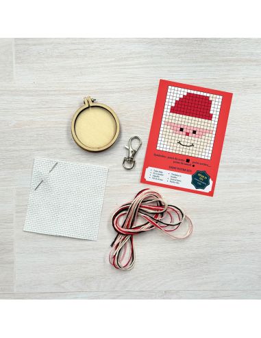 Mini-Kreuzstich-Stickset - Ho Ho Ho!