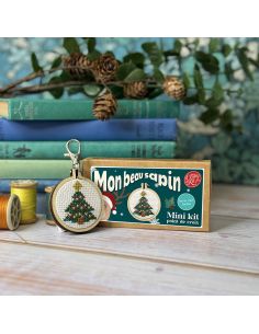 Mini-Kreuzstich-Stickset - Mein schöner Tannenbaum