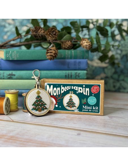 Mini-Kreuzstich-Stickset - Mein schöner Tannenbaum