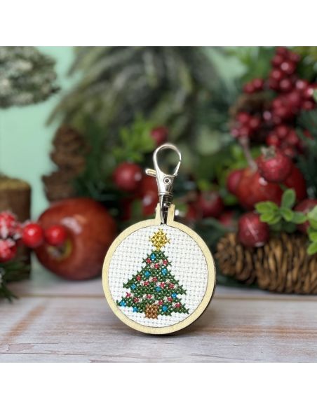 Mini-Kreuzstich-Stickset - Mein schöner Tannenbaum