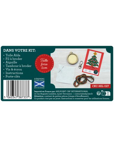 Mini-Kreuzstich-Stickset - Mein schöner Tannenbaum