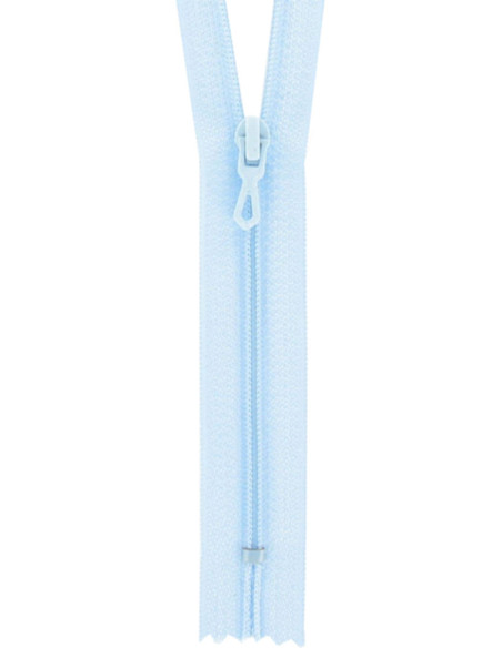 Nylon-Reißverschluss - Azurblau