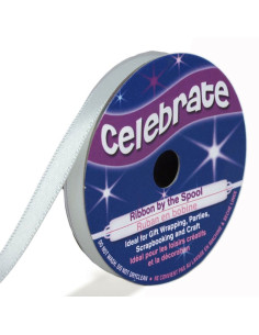 Weißes Satinband Celebrate - 6 mm x 6 Meter