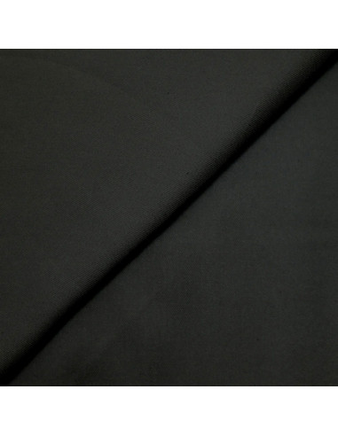 Schwerer Viskose-Twill-Stoff - Schwarz