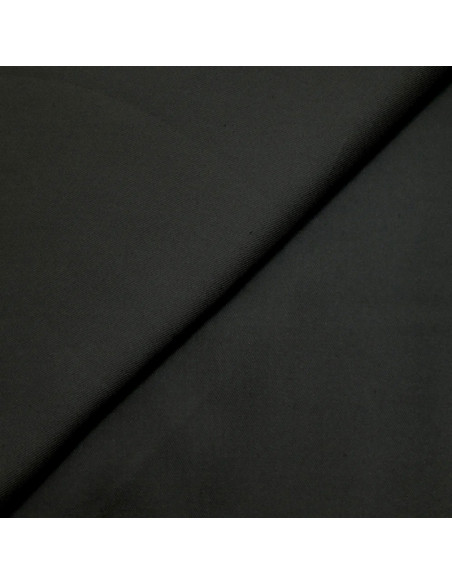 Schwerer Viskose-Twill-Stoff - Schwarz