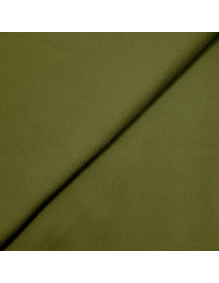 Schwerer Viskose-Twill-Stoff - Oliv