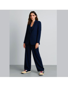 Schwerer Viskose-Twill-Stoff - Marineblau 2
