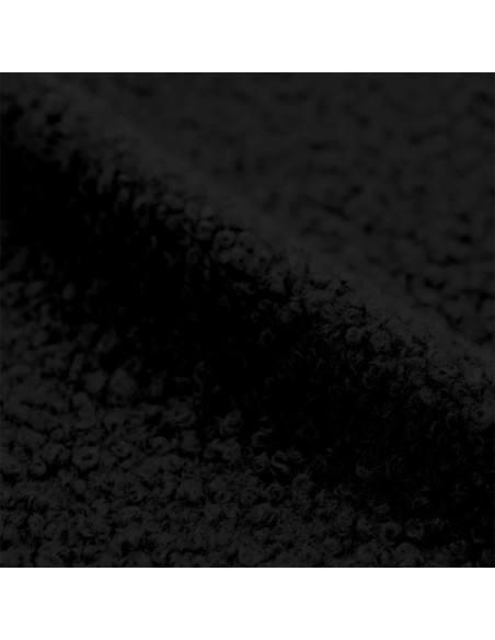 Curly-Fellstoff - Schwarz