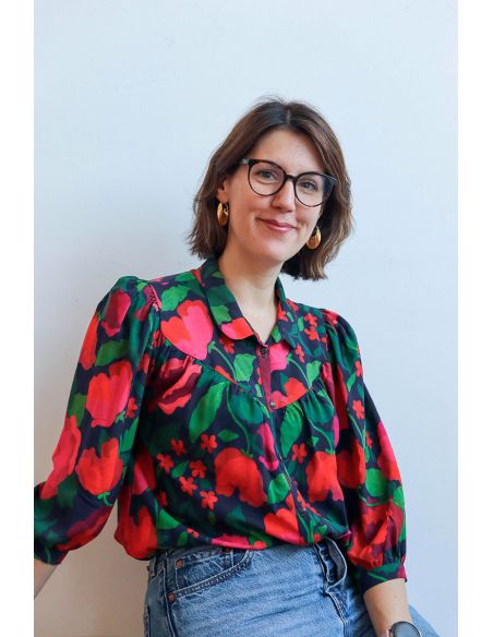 Viskosestoff La Roseraie - Lise Tailor