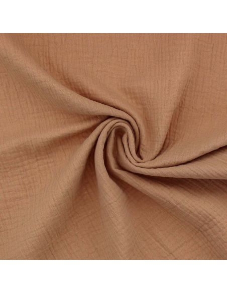 Doppellagiger Baumwollstoff - Beige
