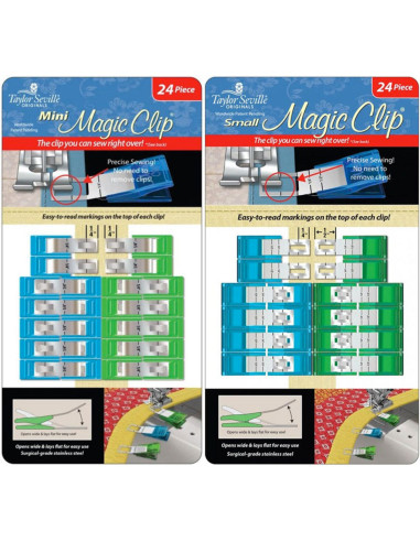 Magische Stoffklammern im 24er-Pack
