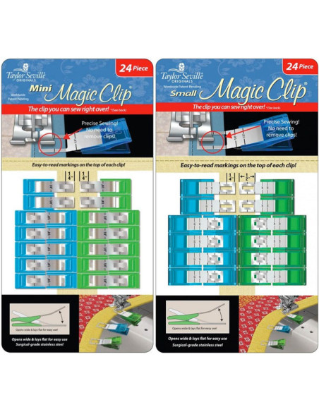 Magische Stoffklammern im 24er-Pack