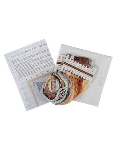 Großes gezähltes Kreuzstich-Set - Tierbabys