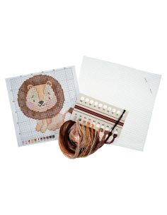 Mini-Kreuzstich-Set - Löwe 2