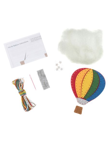 Filzdekorationsset: Heißluftballon