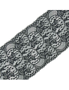 Elastische Spitze große Breite 16,7 cm - Anthrazit
