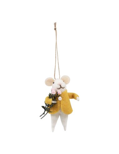 Nadelfilz-Set - Blumenstrauß-Maus