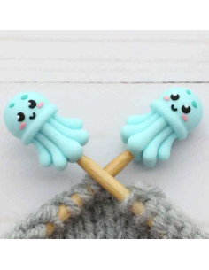 Maschenstopper für Stricknadeln - Qualle