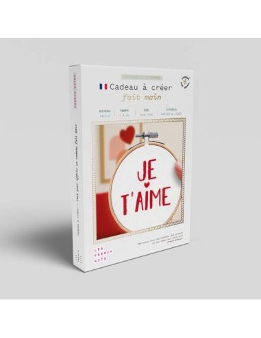 Stickerei-Kit French'kits - Ich liebe dich