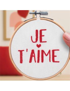 Stickerei-Kit French'kits - Ich liebe dich